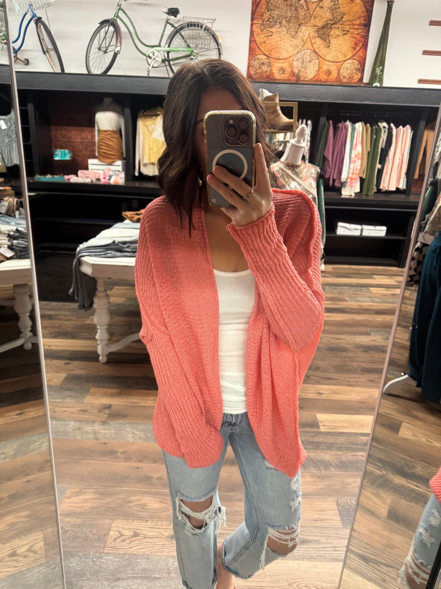 Coral Summer Cardi