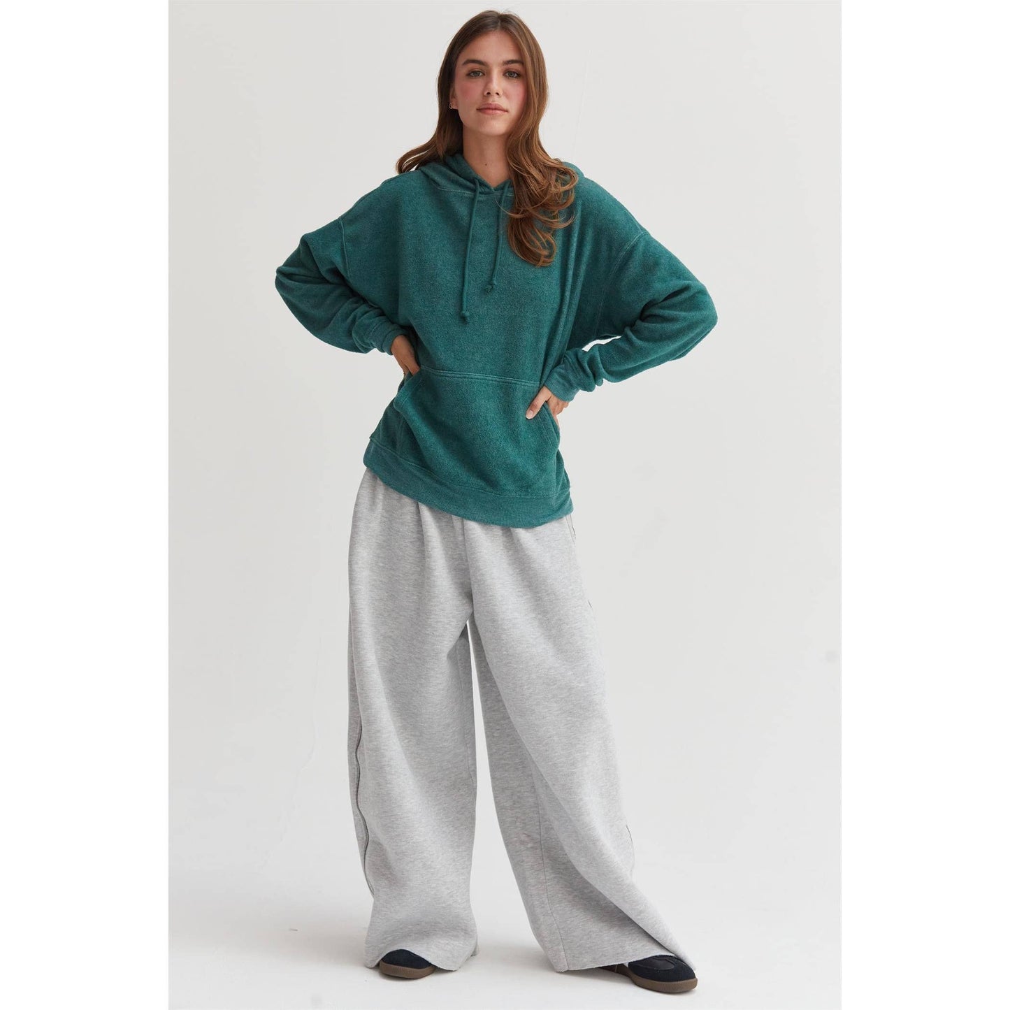 DZ25A071-Brushed Oversized Hoodie