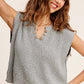 Slouchy Cropped Extended Sleeve Sweater Top