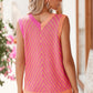 Pink Abstract Stripe Chevron knit sleeveless top