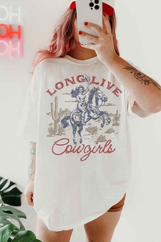 LONG LIVE COWGIRLS OVERSIZED TEE