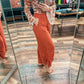 Rust Ruched Palozza Pants