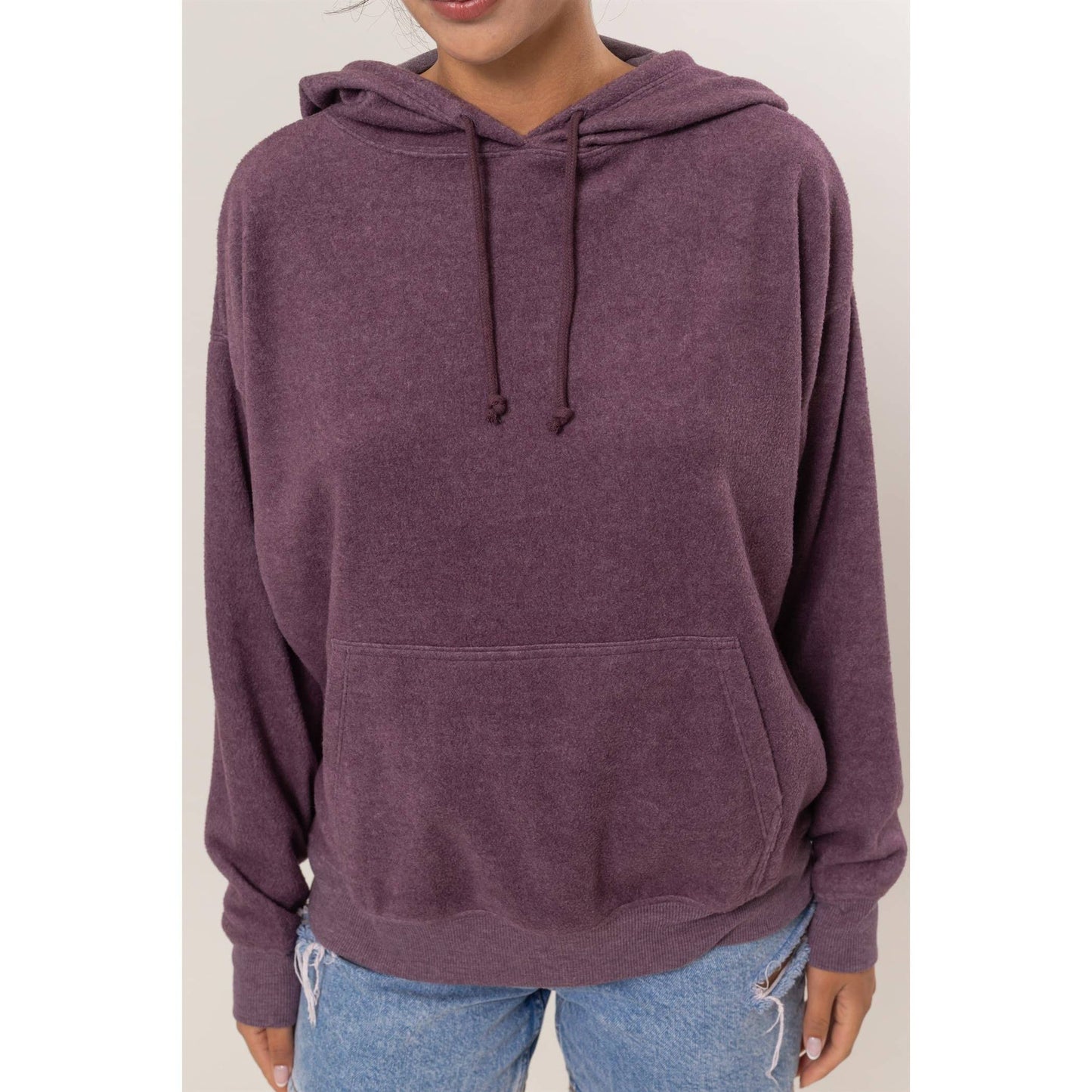 DZ25A071-Brushed Oversized Hoodie