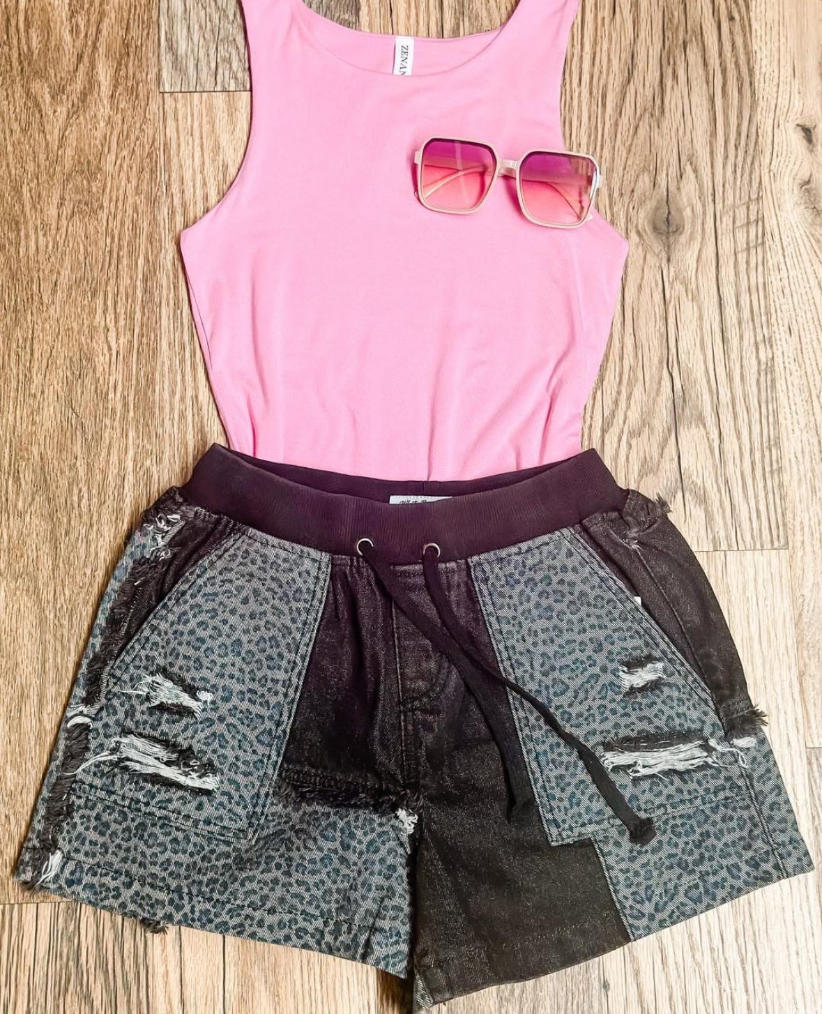Candy Pink Round Neck Tank