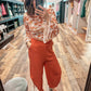 Rust Ruched Palozza Pants