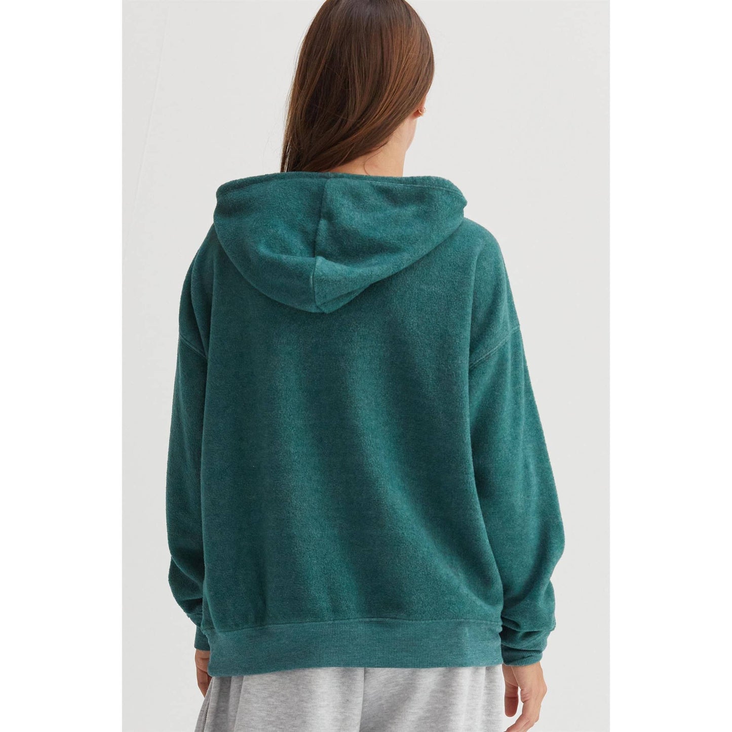 DZ25A071-Brushed Oversized Hoodie