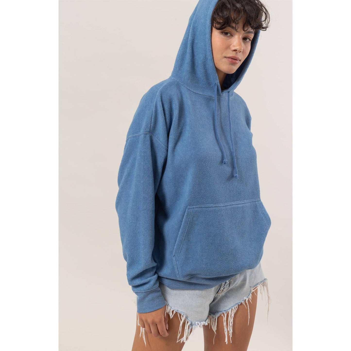 DZ25A071-Brushed Oversized Hoodie
