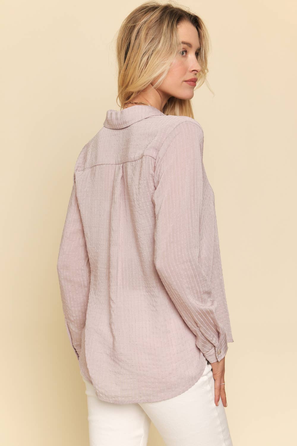 57448 Textured Button Down Shirt