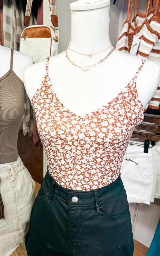Floral Print Bodysuit