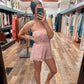 Strapless Romper - Mauve