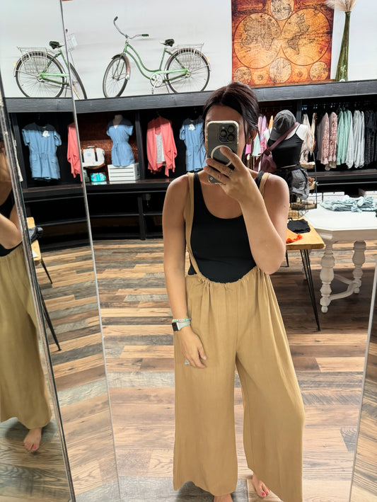 Overall Jumpsuit - Camel