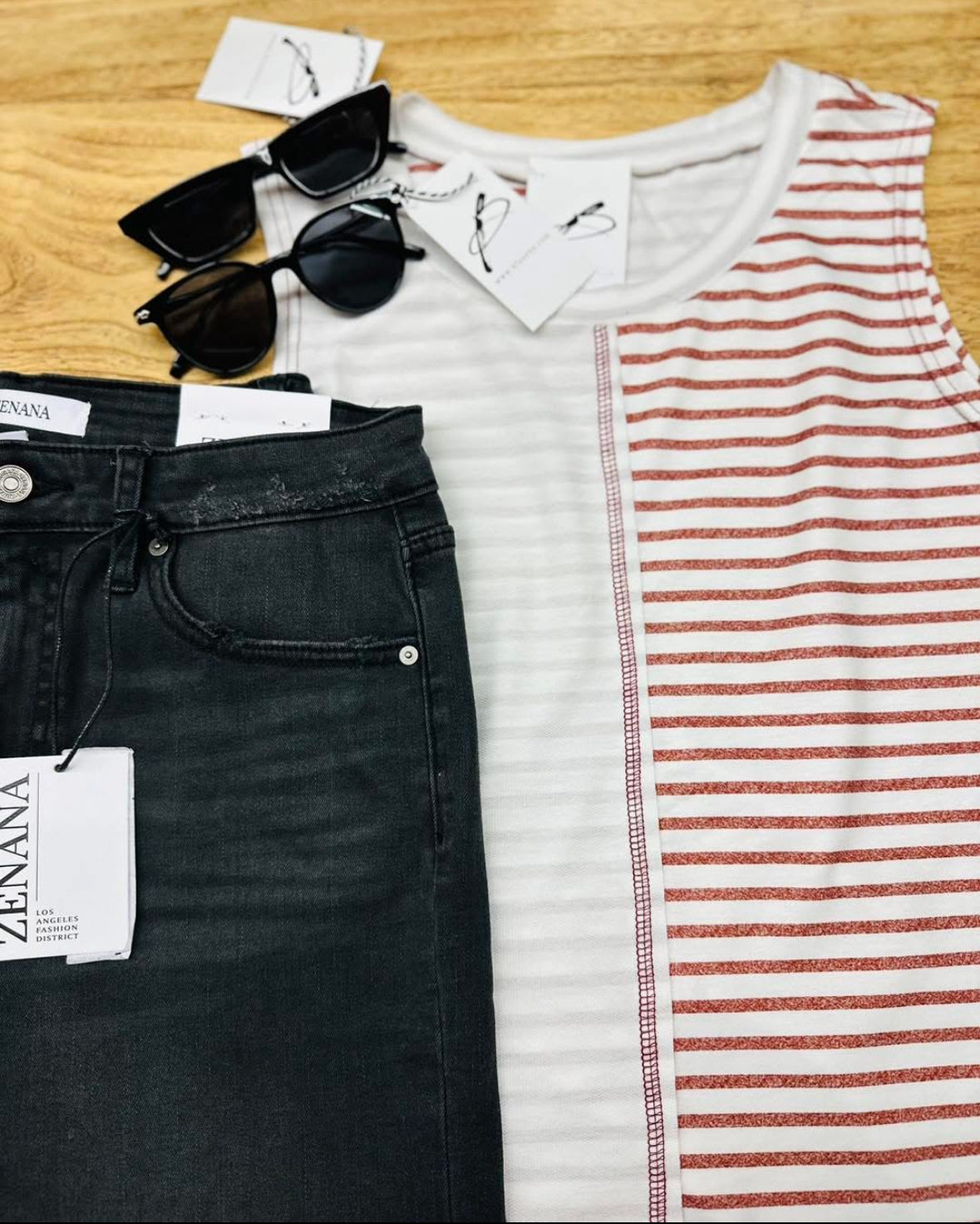 Stripe Colorblock Tank Top