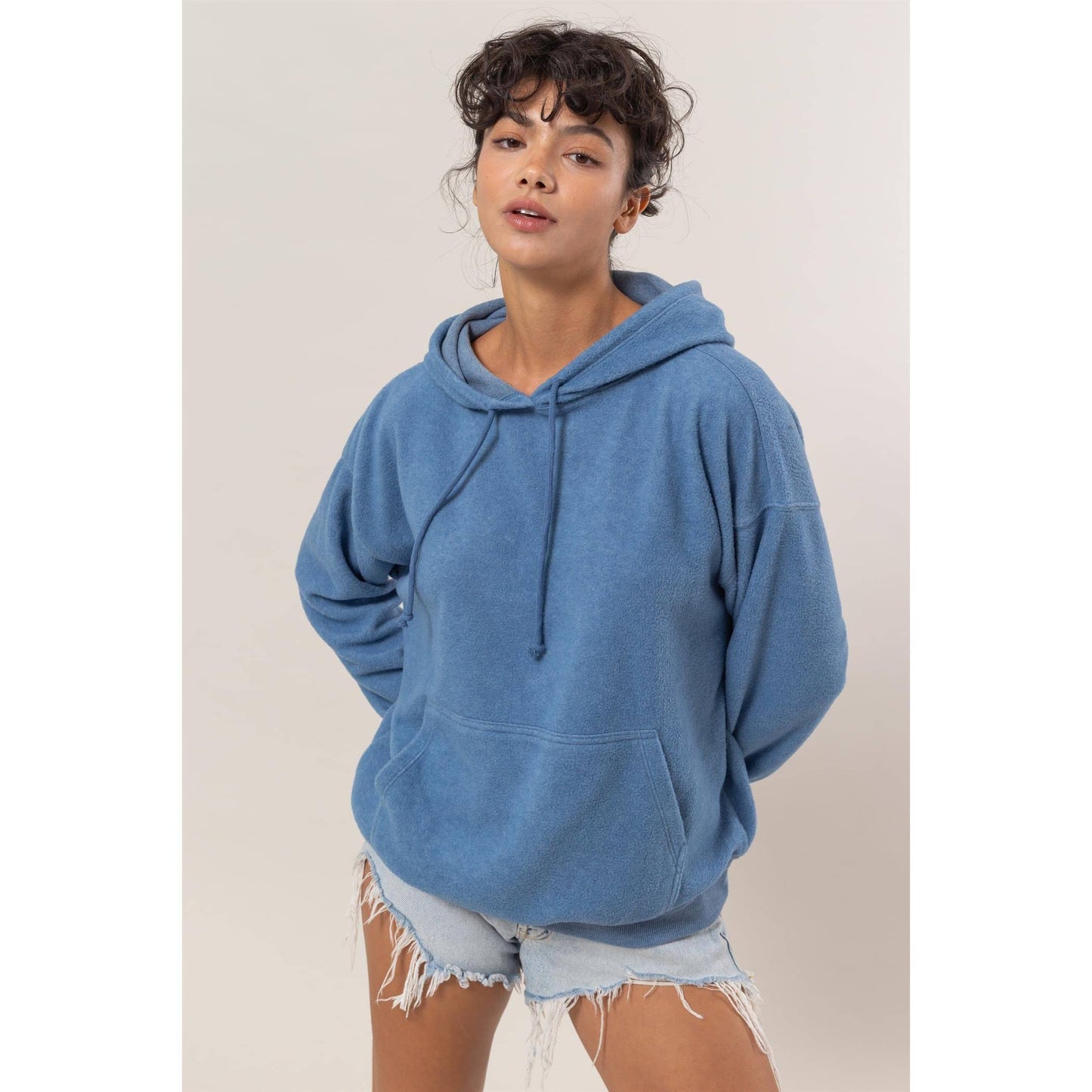 DZ25A071-Brushed Oversized Hoodie