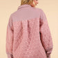 NT11775-Oversized Quilted Cozy Shacket Jacket
