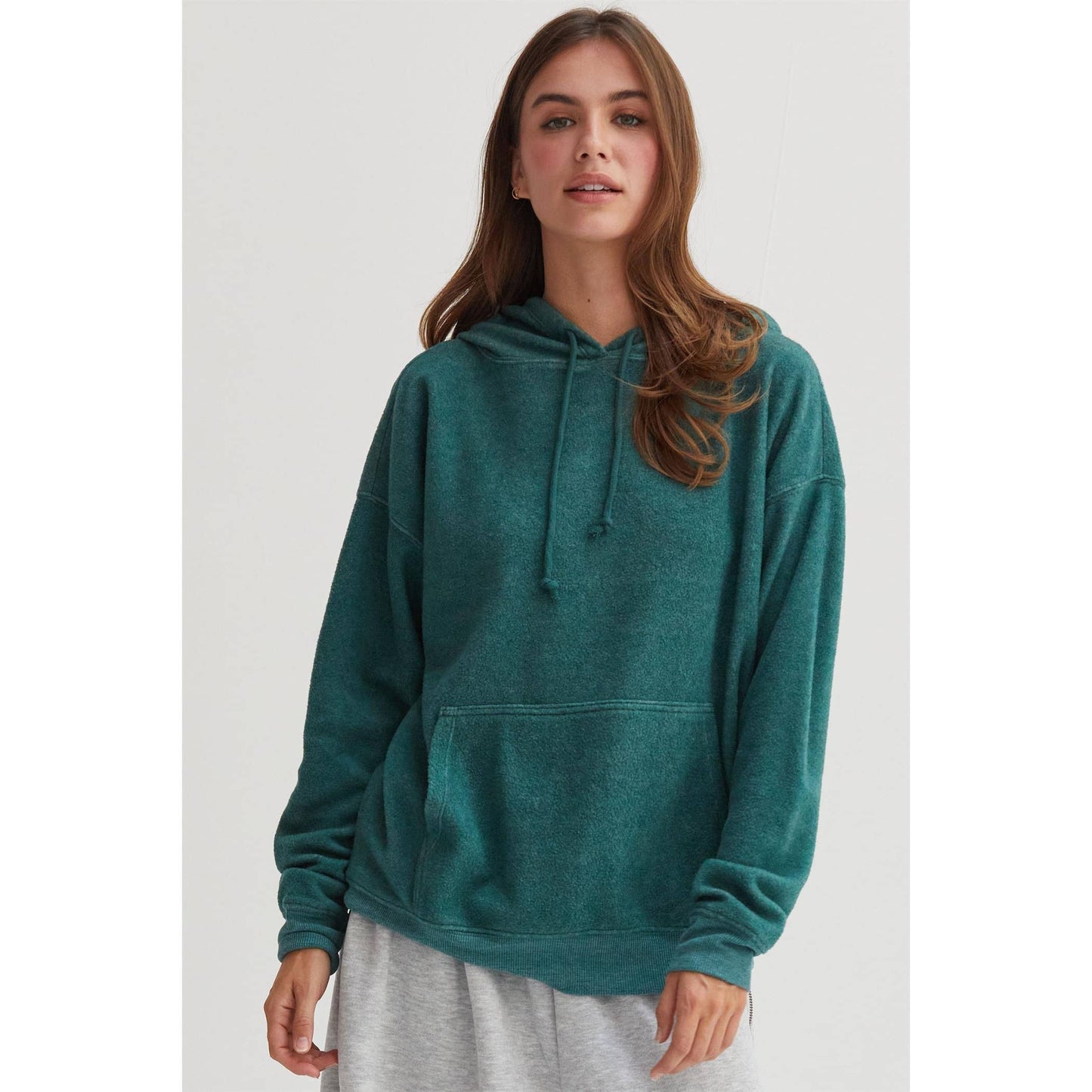 DZ25A071-Brushed Oversized Hoodie