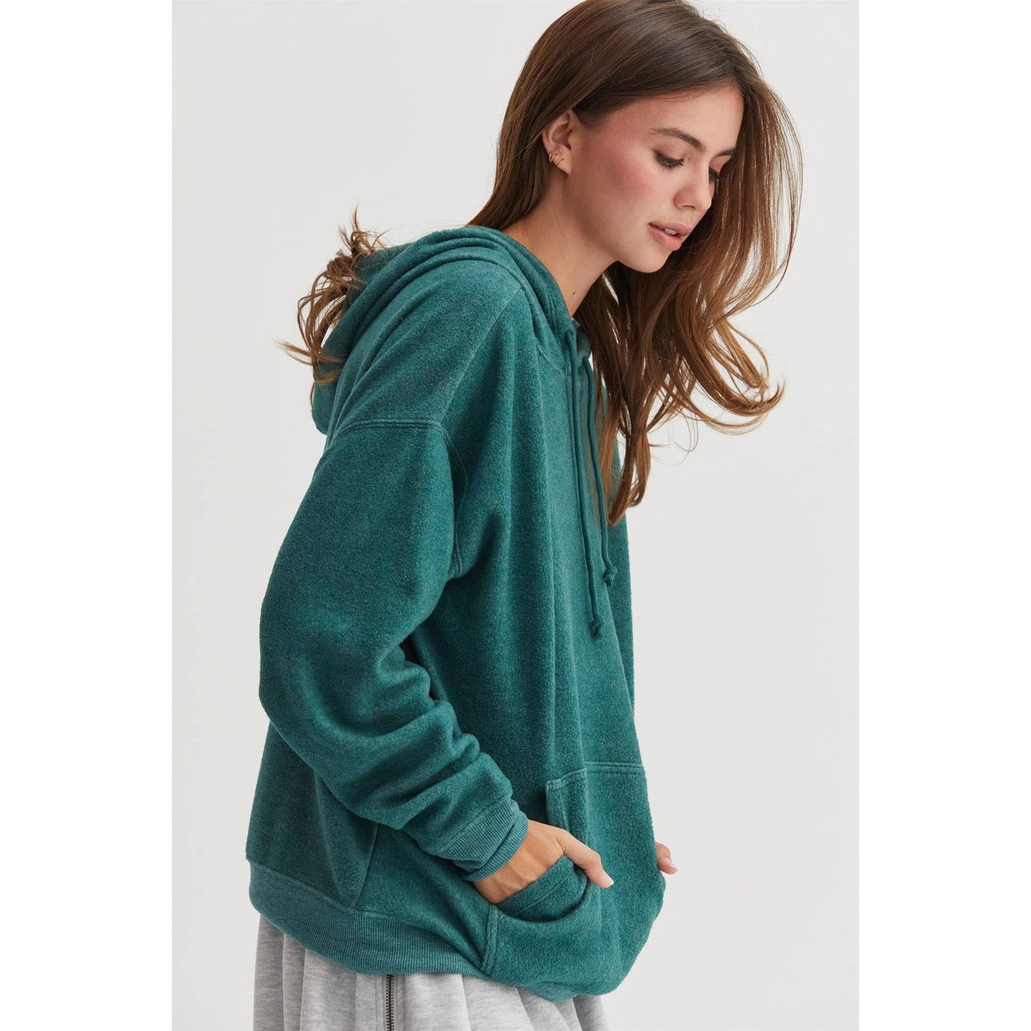 DZ25A071-Brushed Oversized Hoodie